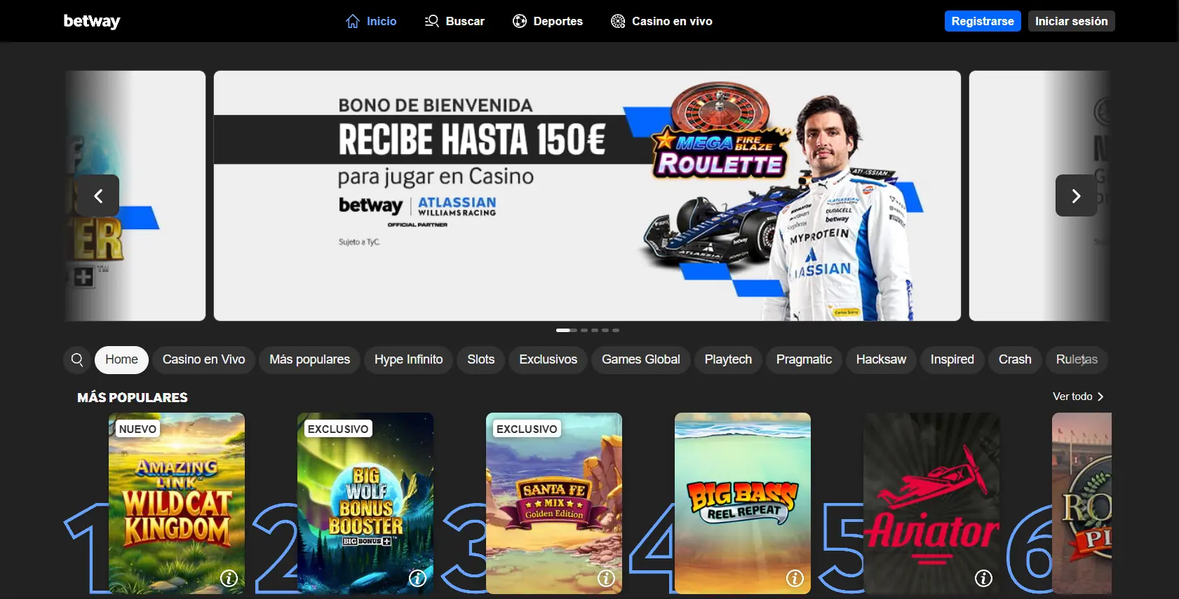 Juegos, proveedores y apuestas en los mejores casinos online de España