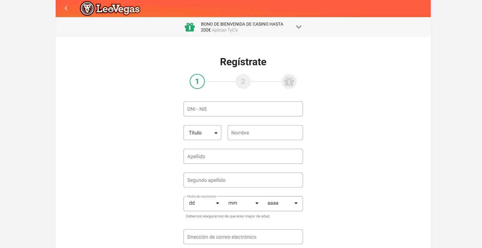 Registro e inicio de sesión en los mejores casinos online España